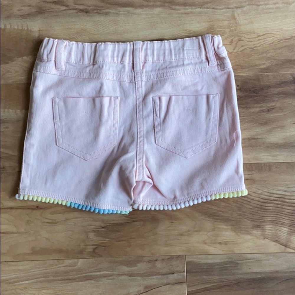 Anko girl’s multicolored pom pom pink shorts - Picture 3 of 7